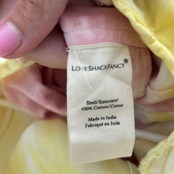 Loveshackfancy Paca Tie-dyed Belted Denim Jumpsuit In Multicolor - Picture 5 of 6